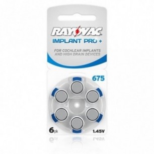Rayovac Implant Pro+ A675 - PR44, 6x, Cink-Zračna...