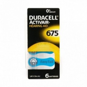Duracell Activair A675 - PR44, 6x, Cink-Zračna baterija...