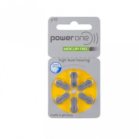 Power One Varta A10 - PR70, 6x, Cink-Zračna baterija za slušne aparate