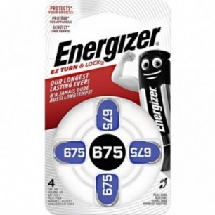 Energizer A675 - PR44, 4x, Cink-Zračna baterija za slušne...
