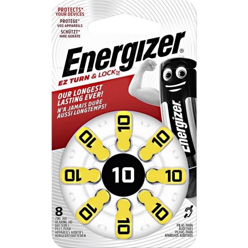 Energizer A10 - PR70, 8x, Cink-Zračna baterija...