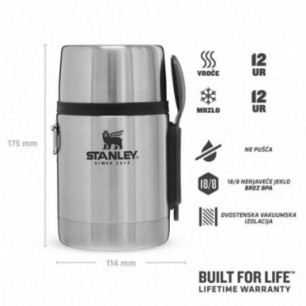 Stanley Izolirana posoda za hrano, Stainless Steel Siva 2