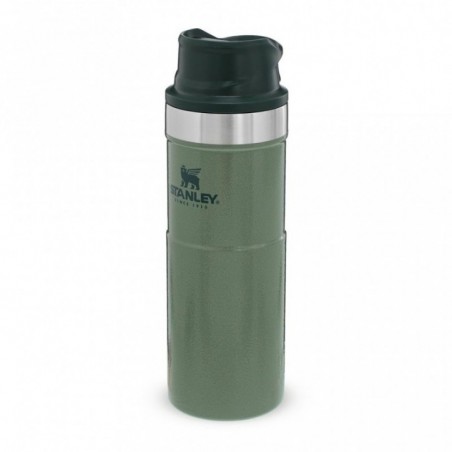 Stanley The Classic Trigger-Action Travel Mug 0,47L, Hammertone Zelena, Vakuumsk