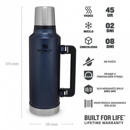 Stanley The Legendary Classic Bottle 1,9L, Nightfall Modra, Vakuumsko izolirana