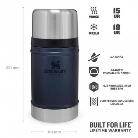 Stanley The Legendary Classic Food Jar 0.70L, Nightfall Modra