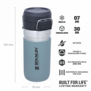 Stanley Quick Flip Water Bottle 0.47L, Shale, 2