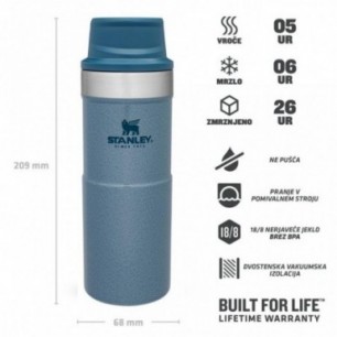 Stanley Classic Trigger Travel Mug 0,35L, Hammertone Ice 2