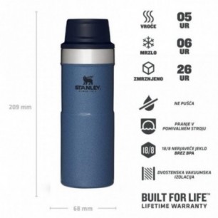 Stanley Classic Trigger Travel Mug 0,35L, Hammertone Lake 2