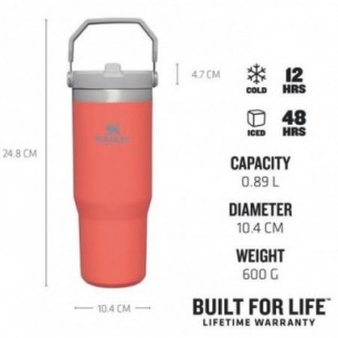 Stanley kozarec The IceFlow Flip Straw Tumbler, 0,89l, Guava 2