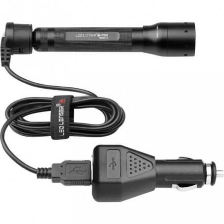 Ledlenser Usb Car Charger, Črna, USB avto polnilnik
