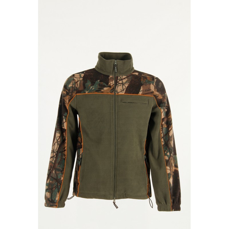 FLIS JAKNA - FOREST / GREEN Z ODSEVNO OBROBO...