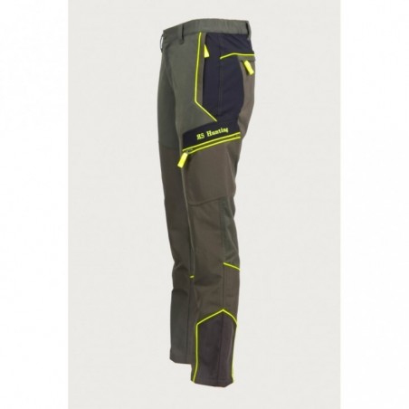 LOVSKE ELASTIČNE HLAČE S KEVLAR NAŠITKI-GREEN T-150