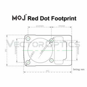 MOJ Red Dot Riser Weaver Mount